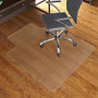 ES Robbins Everlife Chair Mat - Hard Floor, Wood Floor, Tile Floor - 53 inch; Length x 45 inch; Width - Lip Size 12 inch; Length x 25 inch; Width - Rectangle - Vinyl - Clear