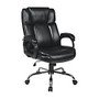 Office Star&trade; Work Smart Eco Leather High-Back Big & Tall Chair, Black