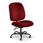 OFM Big & Tall Fabric High-Back Task Chair With Arms, Wine/Black