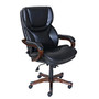 Serta Big & Tall Faux Leather High-Back Office Chair, Black/Dark Redwood