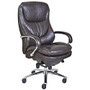 Serta; Smart Layers&trade; Big & Tall Commercial Series 600 Task Chair, Polished Steel/Brown