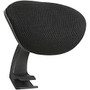 Lorell Mid-back Chair Mesh Headrest - Black - 1 Each