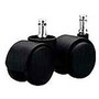 Master Caster; Safety Series Casters, Soft Wheel, Standard Neck, Stem B For Metal Base, Pack Of 5