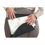 Master Memory-Foam Lumbar Support Cushion, 7 1/2 inch;H x 12 1/2 inch;W x 2 1/2 inch;D, Black