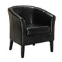 Linon Home D&eacute;cor Simon Club Chair, Black