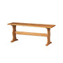 Linon Wooden Chelsea Bench, 17 inch;H x 43 1/4 inch;W x 13 inch;D, Honey Pine