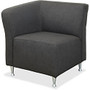 Lorell Lounger Chair - Four-legged Base - Brown - 29 inch; Width x 26.8 inch; Depth x 26.5 inch; Height