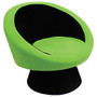 Lumisource Saucer Chair, Black/Green