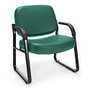 OFM Big And Tall Anti-Bacterial Guest Reception Chair With Arms, Teal/Black