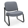 OFM Big And Tall Guest Reception Chair, Gray/Black