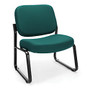 OFM Big And Tall Guest Reception Chair, Teal/Black