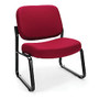OFM Big And Tall Guest Reception Chair, Wine/Black