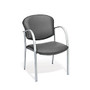 OFM Danbelle Series Anti-Bacterial Contract Reception Chair, Charcoal/Silver