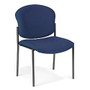 OFM Manor Series Guest Reception Chair, Navy/Black