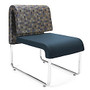 OFM Uno Lounge Chair, 20 1/2 inch;H x 28 1/2 inch;W x 28 1/2 inch;D, Blue Jay/Navy