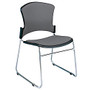 OFM Multi-Use Stack Chairs, Fabric Seat & Back, 33 inch;H x 21 inch;W x 22 inch;D, Gray, Set Of 4