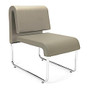 OFM Uno Lounge Chair, 20 1/2 inch;H x 28 1/2 inch;W x 28 1/2 inch;D, Taupe