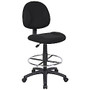 Boss Drafting Stool, Black/Chrome