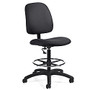 Global; Goal&trade; Armless Drafting Stool, 48 inch;H x 21 inch;W x 24 1/2 inch;D, Stone Fabric