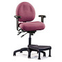 Neutral Posture; E-Series&trade; Mid-Back Stool With Nextep; Footrest, 40 inch;H x 26 inch;W x 26 inch;D, Burgundy