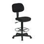 Office Star&trade; DC517-231 Work Smart Fabric Drafting Chair, Black
