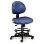 OFM 24-Hour Anti-Microbial Computer Task Chair With Drafting Kit, Navy/Black