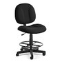 OFM Comfort Series Superchair Task Chair With Drafting Kit, Black/Black