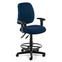 OFM Posture Series Fabric Task Chair With Drafting Kit, Navy/Black