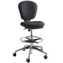 Safco; Metro&trade; Extended Height Chair, Chrome/Black