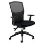 Global; Alero Medium-Back Multi-Tilter Adjustable Chair, 40 1/2 inch;H x 25 inch;W x 24 1/2 inch;D, Ebony