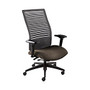 Global; Loover Weight-Sensing Synchro Chair, High-Back, 42 inch;H x 25 1/2 inch;W x 24 inch;D, Earth/Black