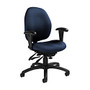 Global; Malaga Multi-Tilter Chair, Mid-Back, 37 inch;H x 26 inch;W x 24 inch;D, Admiral/Black