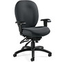Global; Mallorca High-Back Multi-Tilter Chair, 41 1/2 inch;H x 25 inch;W x 26 inch;D, Black Frame, Stone Fabric