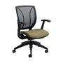 Global; Roma Mesh Mid-Back Chair, 38 inch;H x 25 1/2 inch;W x 23 1/2 inch;D, Beach Day/Black