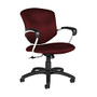 Global; Supra Tilter Chair, Mid-Back, 39 inch;H x 26 inch;W x 26 inch;D, Red Rose/Black