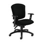 Global; Supra X Mid-Back Multi-Tilter Chair, 38 1/2 inch;H x 25 1/2 inch;W x 23 inch;D, Black Coal/Black
