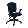 Global; Supra X Mid-Back Multi-Tilter Chair, 38 1/2 inch;H x 25 1/2 inch;W x 23 inch;D, Blue Bayou/Black