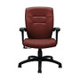 Global; Synopsis Tilter Chair, Mid-Back, 39 1/2 inch;H x 24 1/2 inch;W x 26 1/2 inch;D, Russet/Black