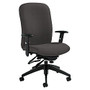 Global; Truform Medium-Back Multi-Tilter Adjustable Chair, Heavy-Duty, 38 1/2 inch;H x 26 inch;W x 25 inch;D, Graphite