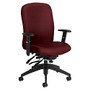Global; Truform Multi-Tilter Chair, High-Back, Red Rose/Black