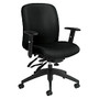 Global; Truform Multi-Tilter Chair, Mid-Back, Black Coal/Black