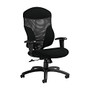 Global; Tye Mesh Tilter Chair, High-Back, 45 1/2 inch;H x 25 inch;W x 26 inch;D, Black Coal/Black