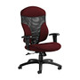 Global; Tye Mesh Tilter Chair, High-Back, 45 1/2 inch;H x 25 inch;W x 26 inch;D, Red Rose/Black