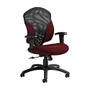 Global; Tye Mesh Tilter Chair, Mid-Back, 41 inch;H x 25 inch;W x 26 inch;D, Red Rose/Black