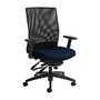 Global; Weev Mid-Back Tilter Chair, 39 inch;H x 25 inch;W x 24 inch;D, Blue Bayou/Black