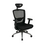 Office Star; Pro-Line II Ergonomic ProGrid Mesh-Back Chair With Headrest, 47 7/8 inch;H x 26 1/2 inch;W x 27 3/4 inch;D, Black