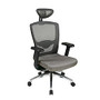 Office Star; Pro-Line II Ergonomic ProGrid Mesh-Back Chair With Headrest, 47 7/8 inch;H x 26 1/2 inch;W x 27 3/4 inch;D, Gray