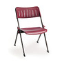 OFM Stanza Nesting Chairs, Burgundy/Gray, Set Of 4