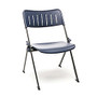 OFM Stanza Nesting Chairs, Navy/Gray, Set Of 4