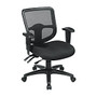 Office Star&trade; Pro Line II Pro Grid Ergonomic Task Chair With Adjustable Arms, Coal